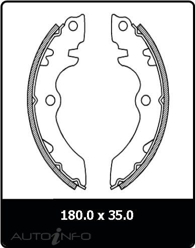 PTX BRAKE SHOE N1565