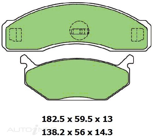 PTX BLUE DISC PAD SET