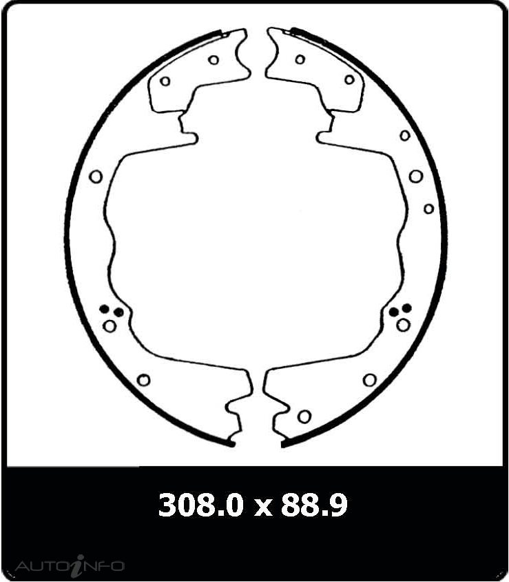 PTX BRAKE SHOE SET