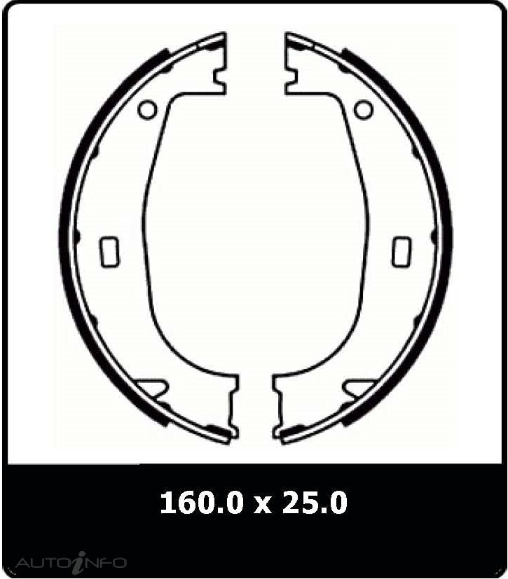 PTX BRAKE SHOE BMW Z3 HANDBRAKE