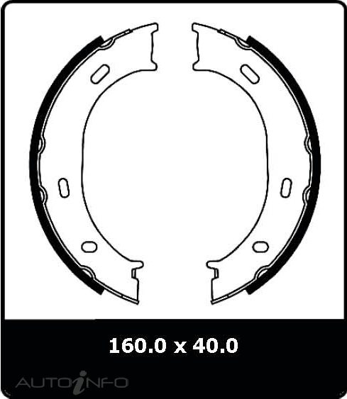 PTX H/BRAKE SHOE MERCEDES SPRINTER 95 ON