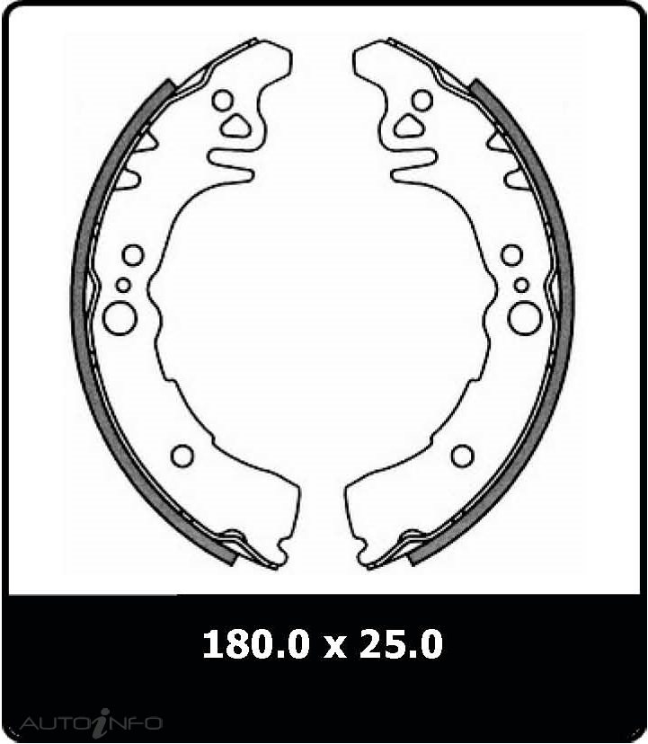 PTX BRAKE SHOE TOYOTA