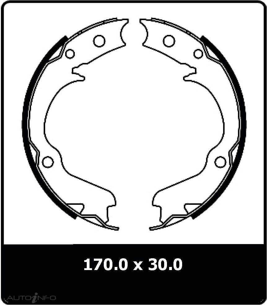 PTX HANDBRAKE SHOES SUBARU IMPREZA