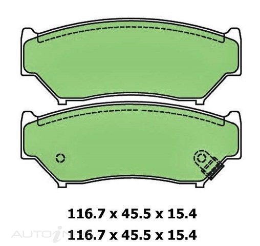 PTX BLUE DISC PAD SET