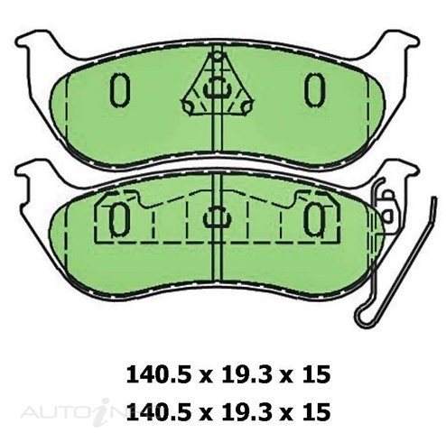 PTX 4WD DISC PAD SET