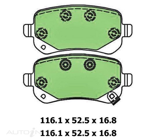 PTX 4WD DISC PAD SET