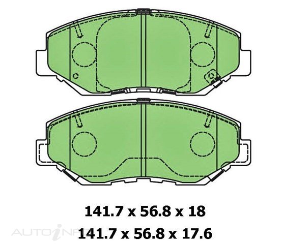 PTX 4WD DISC PAD SET