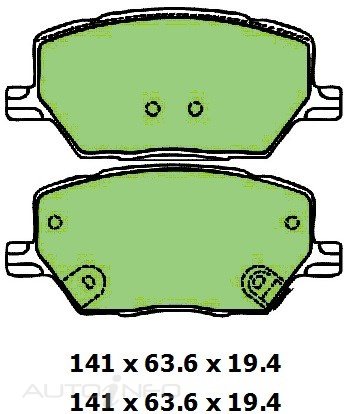 PTX 4WD DISC PAD SET