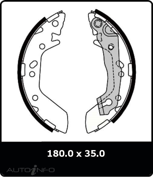 PTX BRAKE SHOES HYUNDAI ACCENT 2000-2004