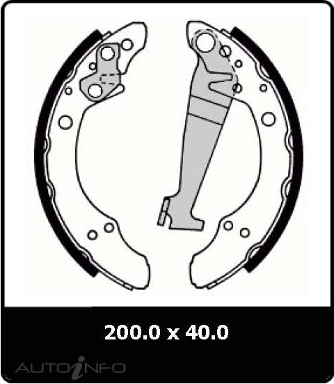 PTX BRAKE SHOE SET