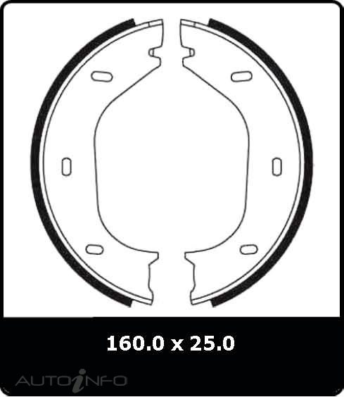 PTX H/BRAKE SHOE BMW 3 SERIES E21 & E30