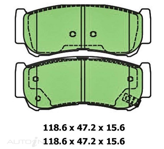 PTX 4WD DISC PAD SET