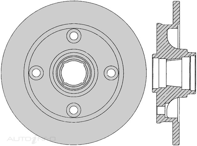 PTX ULTRA ROTOR MAZDA 323 REAR 87-89