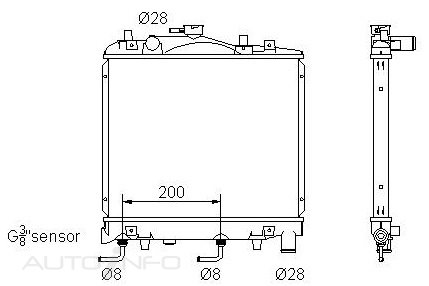 PTX RADIATOR FORD FESTIVA WA