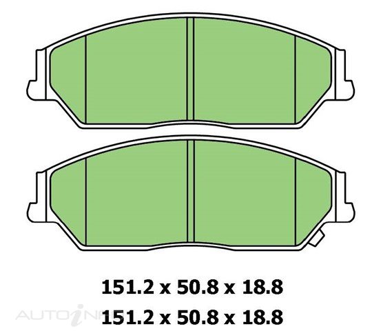 PROTEX ULTRA PLUS DISC PAD SET