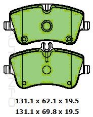 PROTEX ULTRA PLUS DISC PAD SET