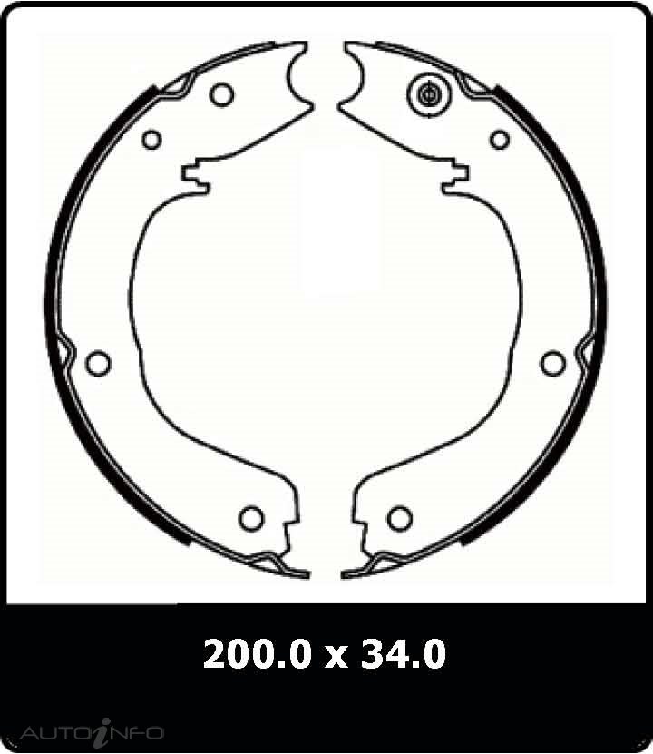 PTX BRAKE SHOE MITSUBISHI PAJERO HANDBRA