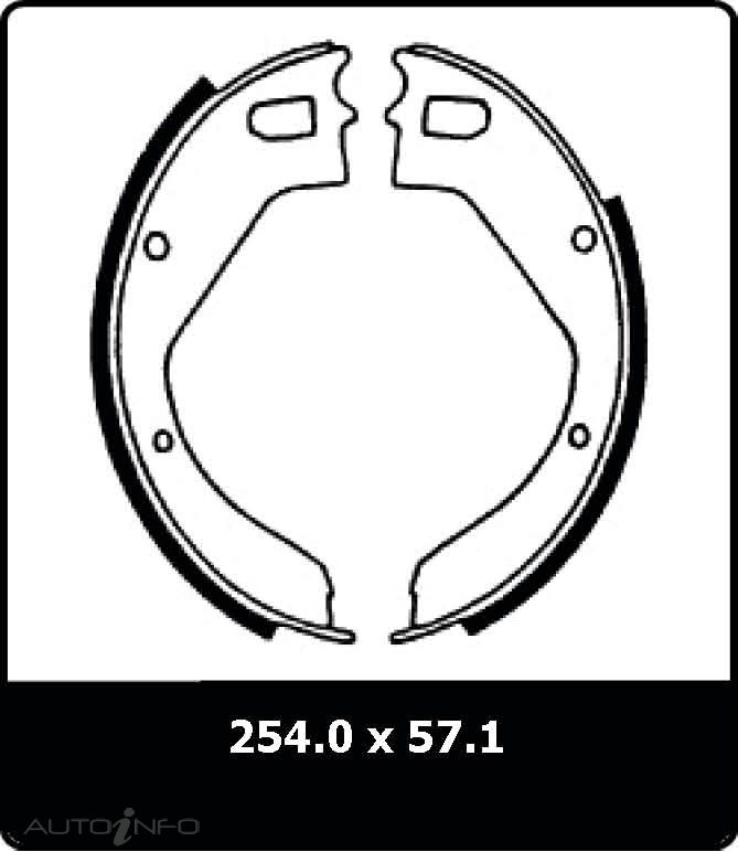 PTX BRAKE SHOE SET ALKO TRAILER BRAKES E