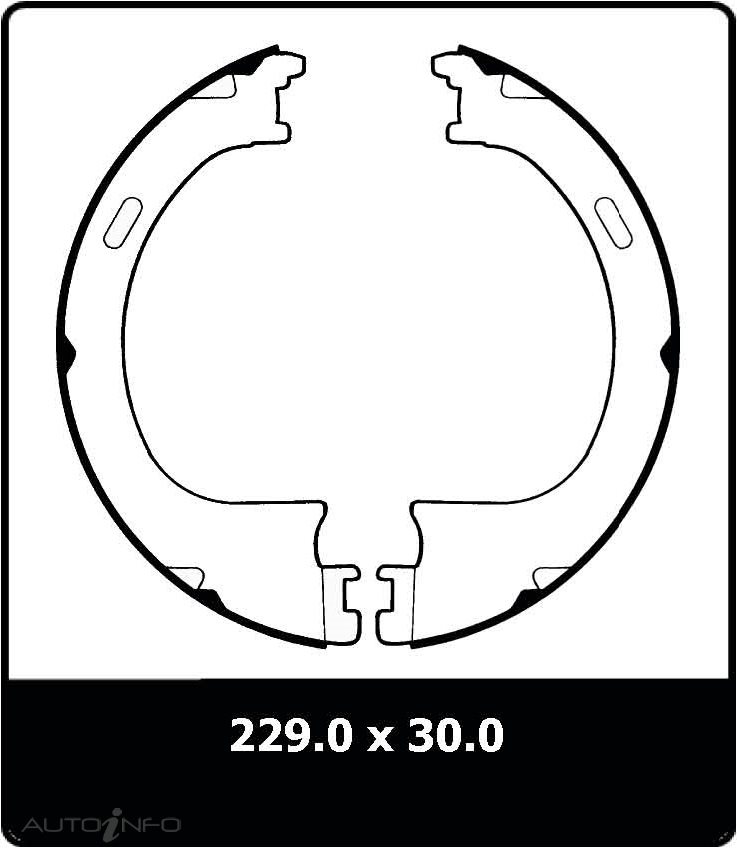 PTX FORD F100/150 PARK BRAKE SHOE 1997 O