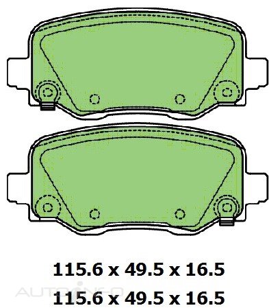 PTX 4WD DISC PAD SET
