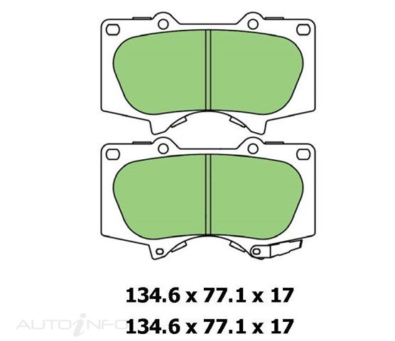 PROTEX ULTRA PLUS DISC PADS W/HARDWARE