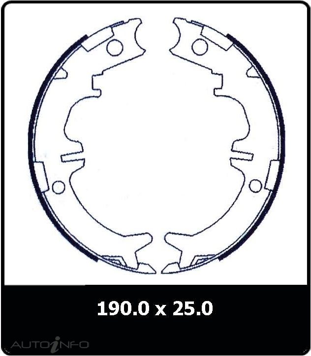 PTX HAND BRAKE SHOES RAV 4/TARAGO