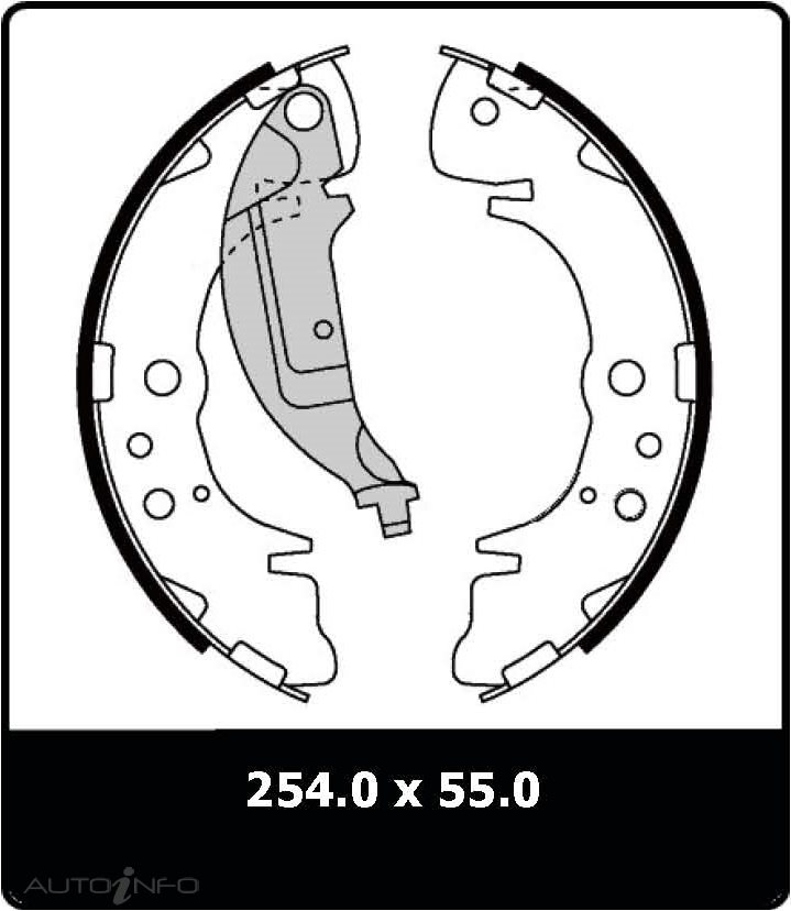 PTX BRAKE SHOE SET HYUNDAI