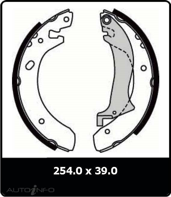 PTX BRAKE SHOE LANDROVER FREELANDER 98-0