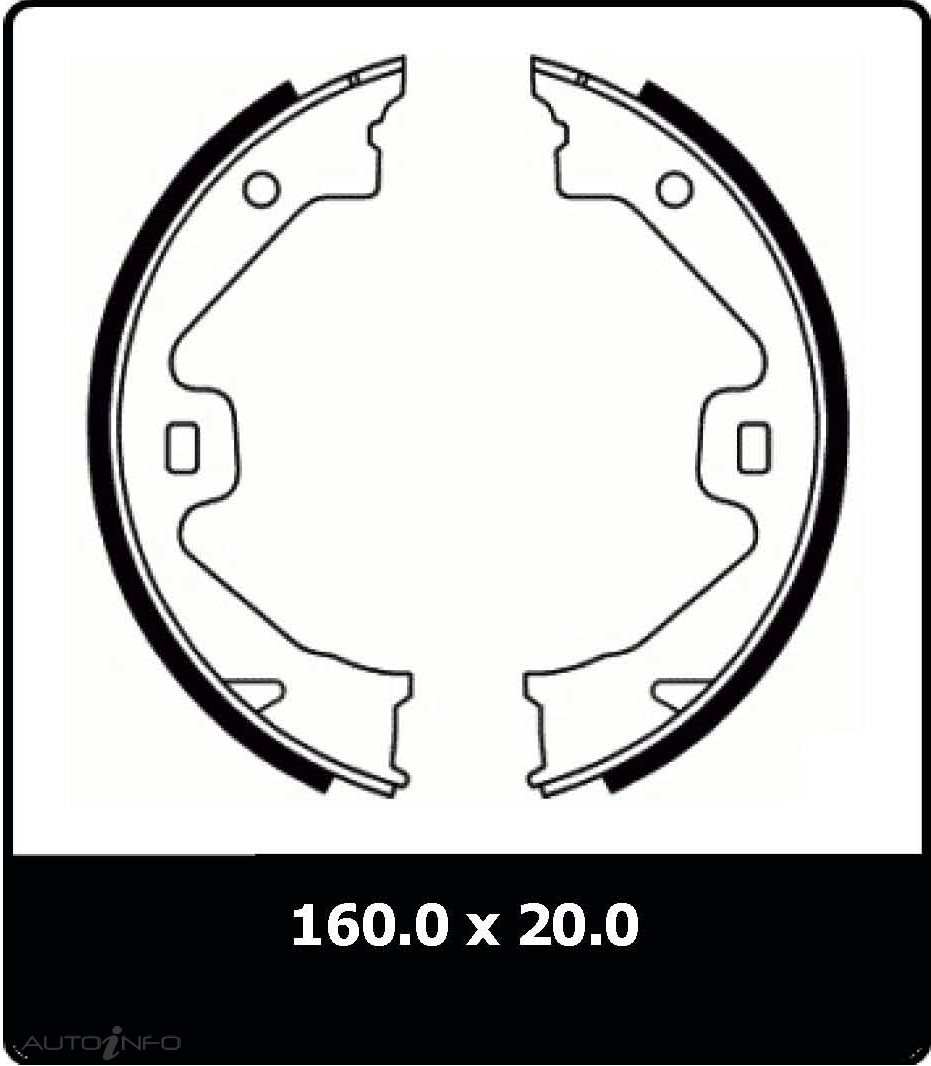PTX BRAKE SHOE SET