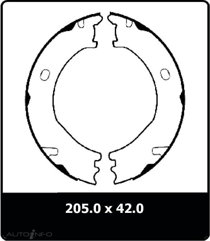 PTX H/BRAKE SHOE FORD F250 2003 ON