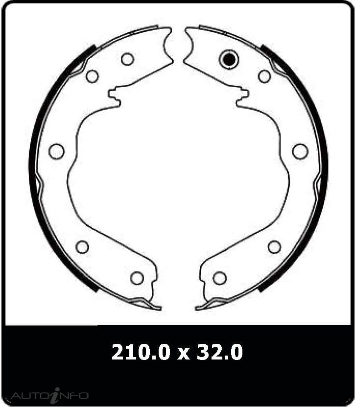 PTX BRAKE SHOE HOLDEN FRONTERA