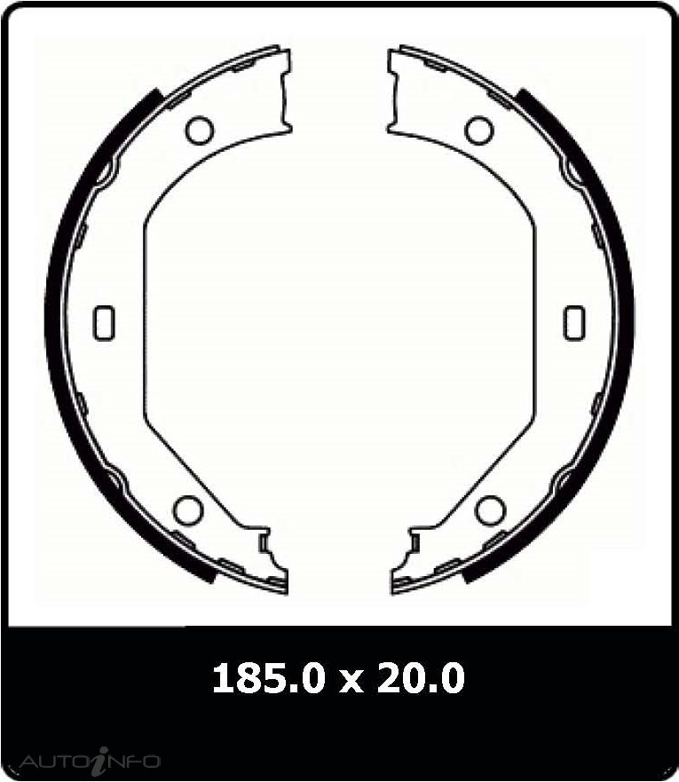 PTX HANDBRAKE SHOES BMW 3 AND 5 SERIES