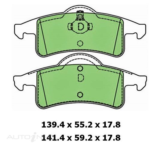 PTX 4WD DISC PAD SET