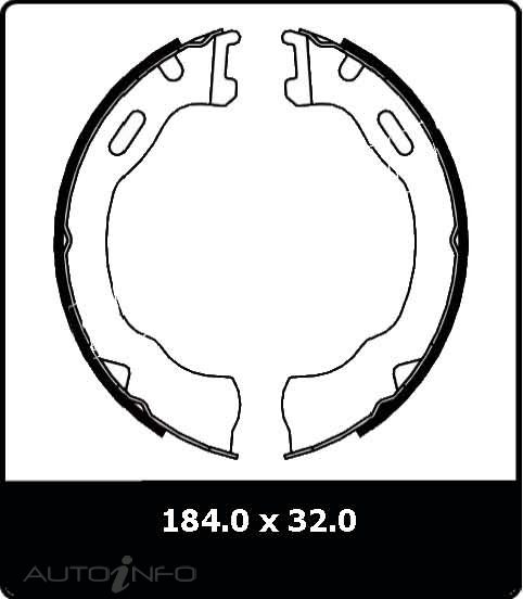 PTX HANDBRAKE SHOE FORD EXPLORER 2002 ON